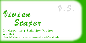 vivien stajer business card